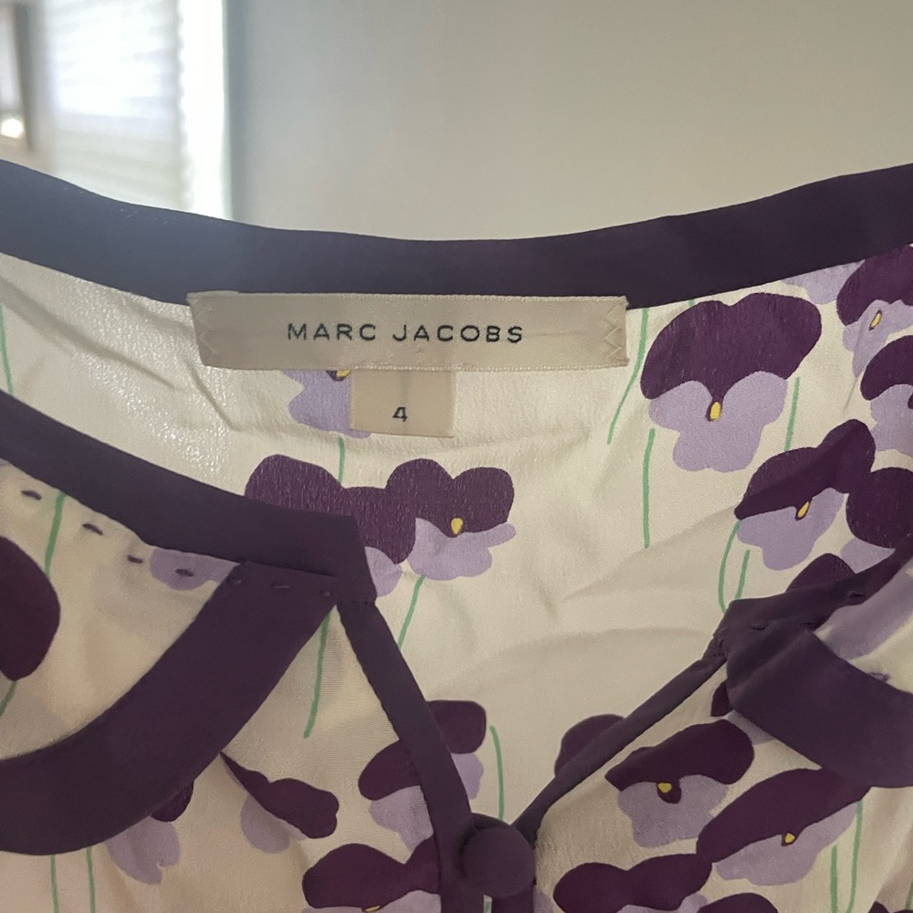 Marc Jacobs silk open front tank